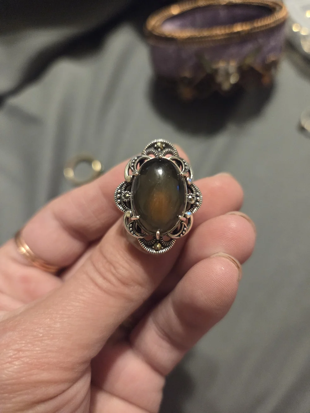 Vintage Inspired Mood Ring
